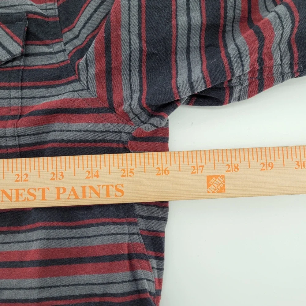 Duluth Trading Alaskan Hardgear Boars Nest Flannel Shirt Mens 2XL Red Gray 53800